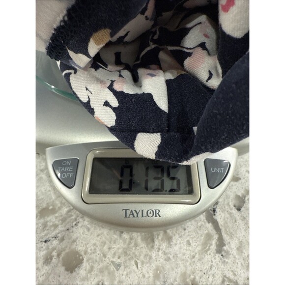 J JILL Wearever Collection Perfect T-Shirt Dress Large Navy Blue Waterfloral - Picture 10 of 10